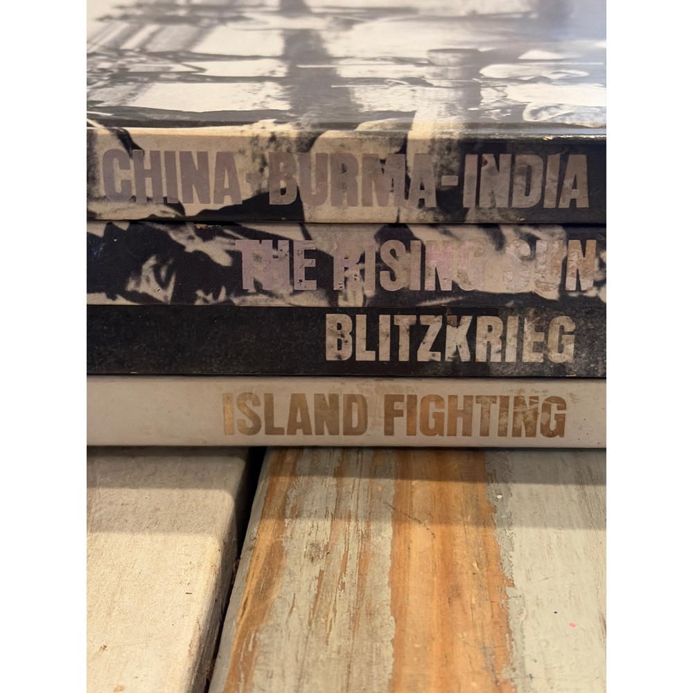 Time Life World War‎ II Books Lot 4 Blitzkrieg Rising Sun Island Fighting Burma